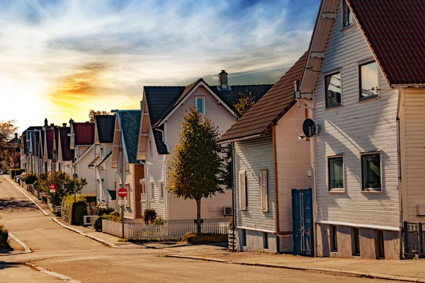 Huizen in Stavanger — Stockfoto