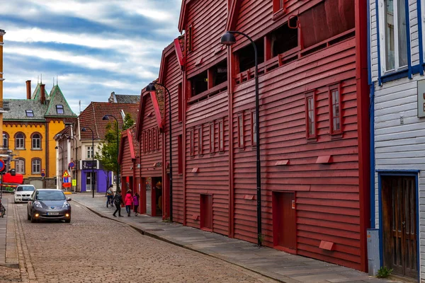 Shoppinggatan i Stavanger — Stockfoto