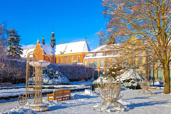 Winter park in Oliwa — Stock Photo, Image