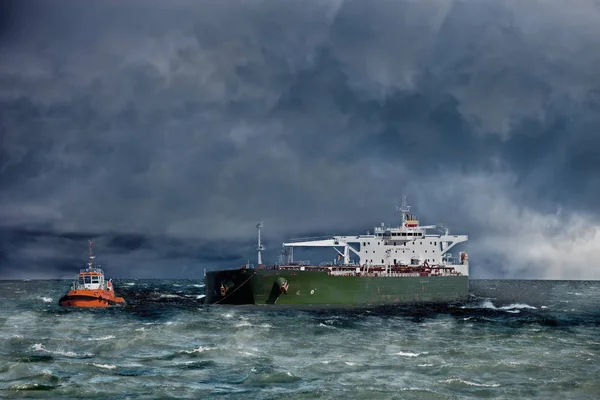 Tempête en mer — Photo