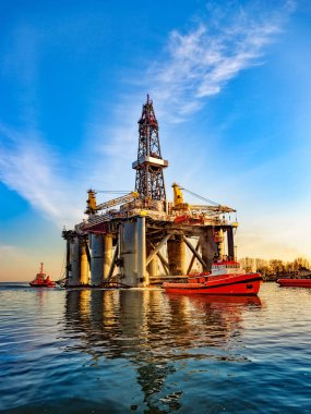 petrol sondaj platformu Port