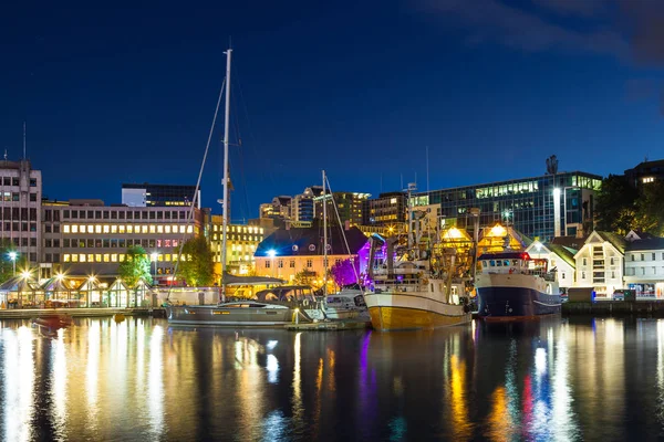 Stavanger at night — Stock Photo, Image