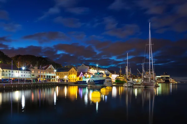 Stavanger, gece — Stok fotoğraf