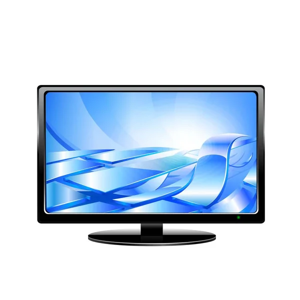 Moniteur de télévision. Vecteur — Image vectorielle