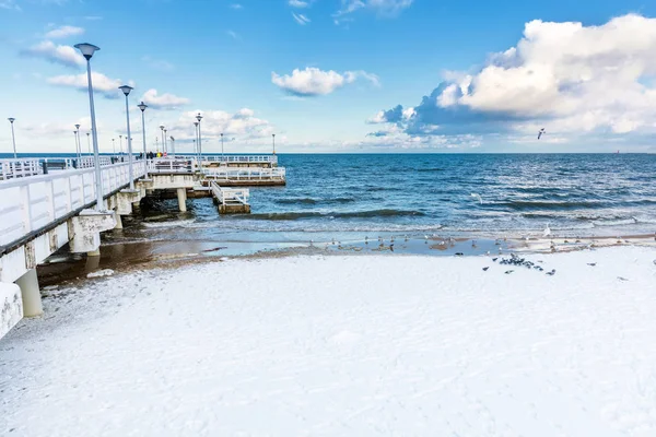 Winter Baltische Zee landschap. — Stockfoto