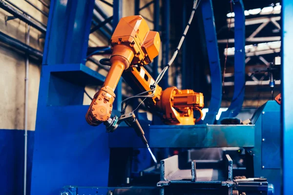 Ståltillverkning Fabrik Selektivt Fokus — Stockfoto