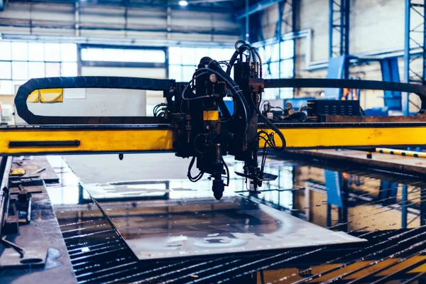 Stahlproduktion Werk Selektiver Fokus — Stockfoto