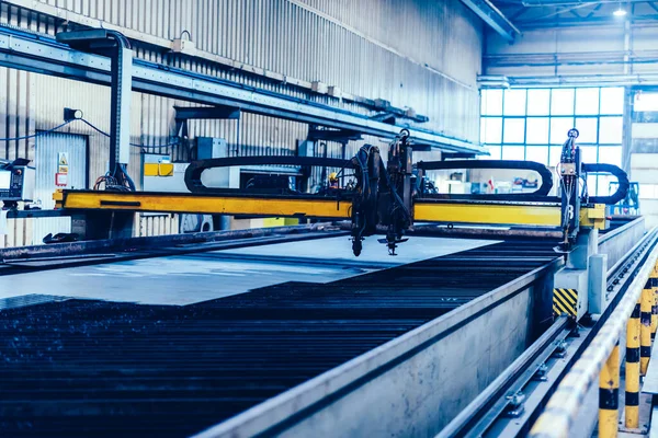 Ståltillverkning Fabrik Selektivt Fokus — Stockfoto