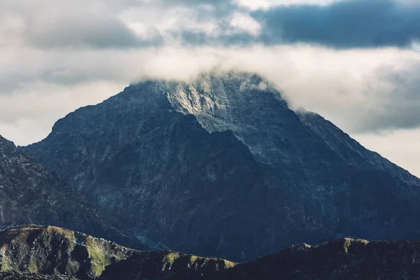 Picos Montaña Las Nubes Montañas Tatra Polonia Perspectiva Única —  Fotos de Stock