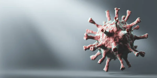 Coronavirus Covid Corona Virüsü Salgına Neden Oluyor Illüstrasyon — Stok fotoğraf