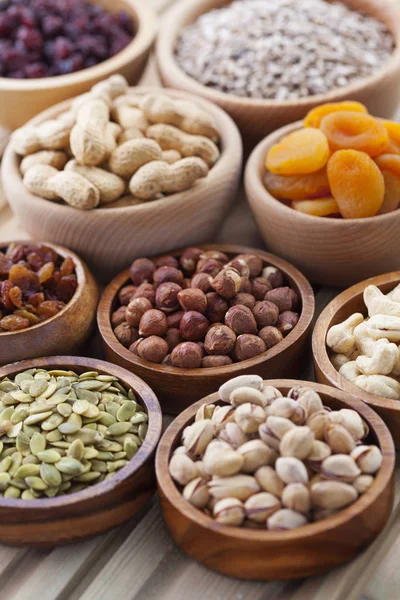 Dried fruits and nuts — Stock Photo, Image