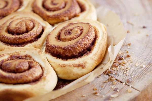 Deliciosos rolos de canela — Fotografia de Stock