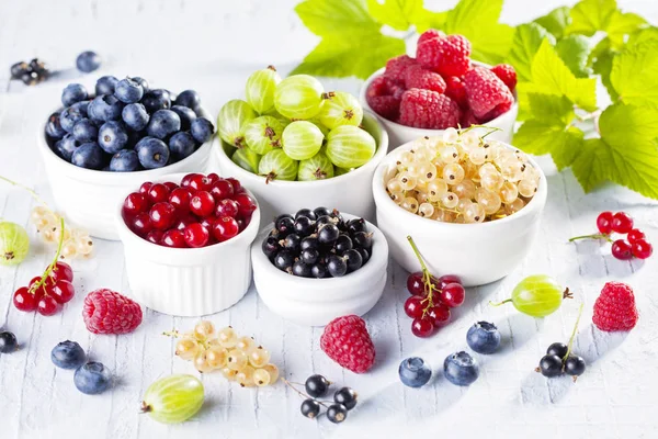 Lots of berries fruits — Stock Photo, Image