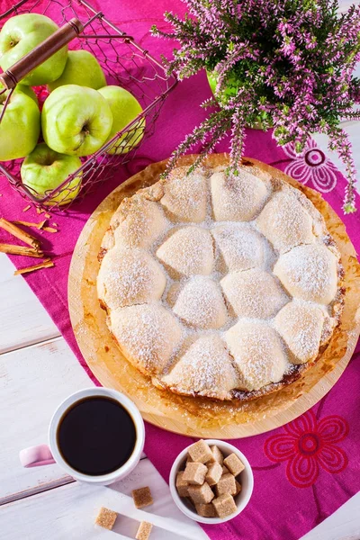 Delicious apple pie with cinnamon — Stock Photo, Image