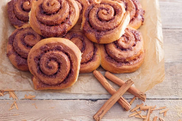 Homemade cinnamon rolls — Stock Photo, Image