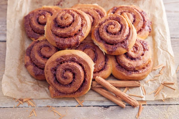 Homemade cinnamon rolls — Stock Photo, Image