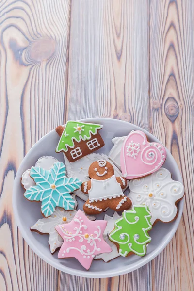 크리스마스 gingerbreads의 그릇 — 스톡 사진