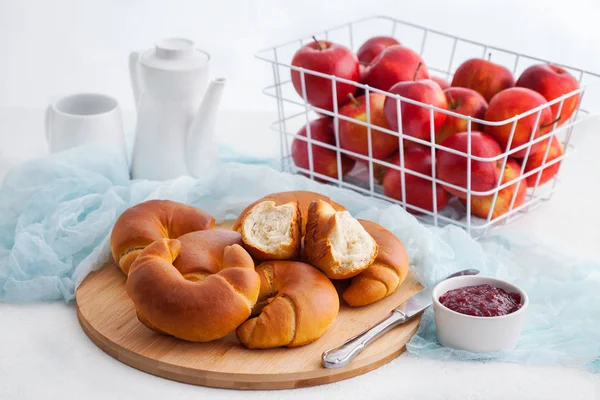 Deliciosos croissants caseiros — Fotografia de Stock