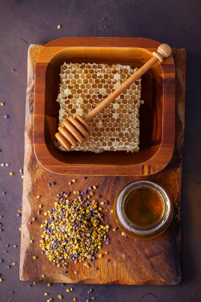Med Honeycomb Pylu Alternativní Medicína — Stock fotografie