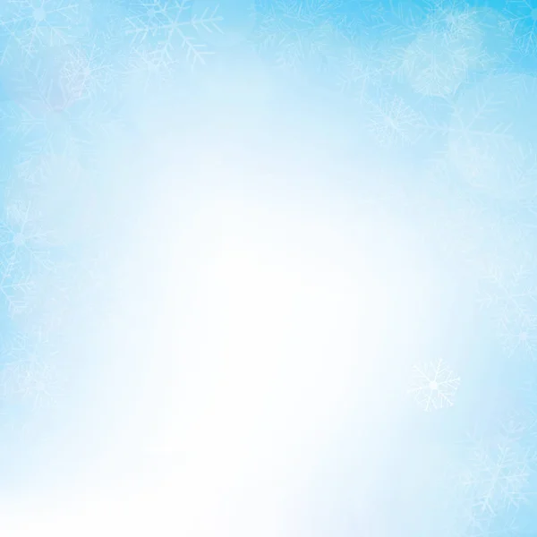 Winter bokeh background for christmas, vector — Stock Vector