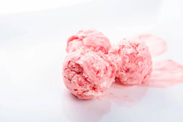 Tři meloun zmrzliny koule — Stock fotografie