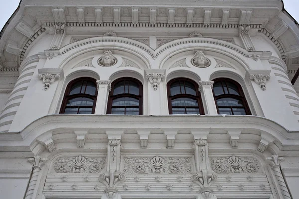 Tambov, Russia - January 4 2017: The Aseev Mansion (facade fragment). — Stock Photo, Image