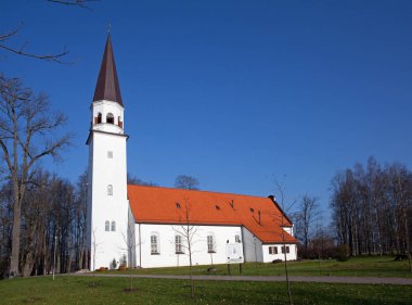 Sigulda, Letonya. Lutheran Kilisesi St. Berthold.