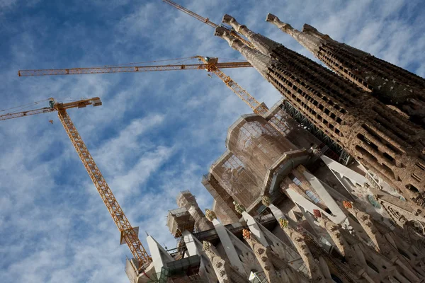 Barcelona, Spain - March 23 2014: Sagrada Familia under construction, detail. — Stock Photo, Image