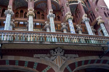 Katalan müziği Sarayı. Barcelona, Ispanya