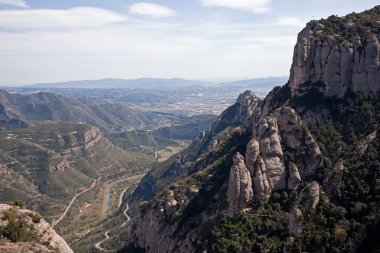 Montserrat, Catalonia, İspanya bir dağ oluşumu
