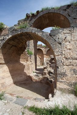 Harabeleri antik kentin Bosra (Busra), Suriye