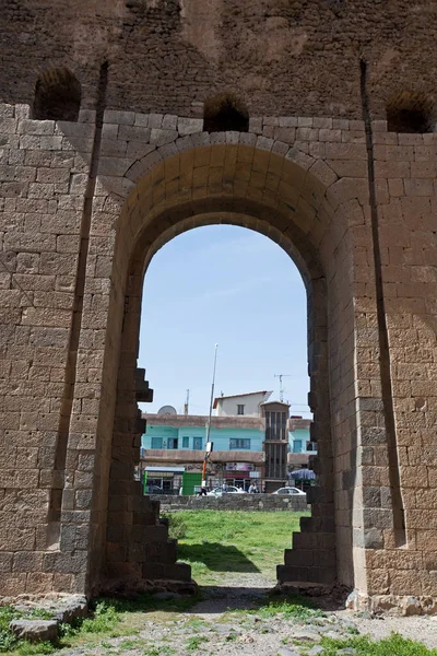 Ruínas da antiga cidade Bosra (Busra), Síria — Fotografia de Stock