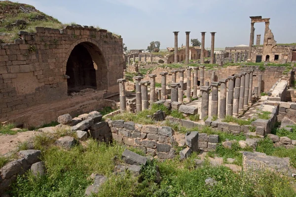 Ruiny starożytnego miasta Bosra (Busra), Syria — Zdjęcie stockowe