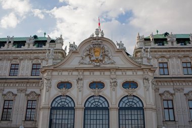 Vienna, Avusturya - 3 Temmuz 2017: Upper Belvedere Sarayı (parça).