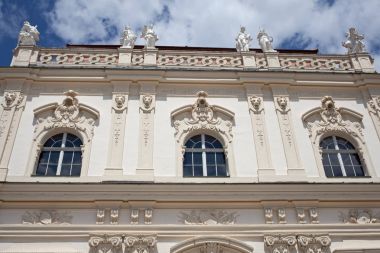 Vienna, Avusturya - 4 Temmuz 2017: Alt Belvedere Sarayı (parça).