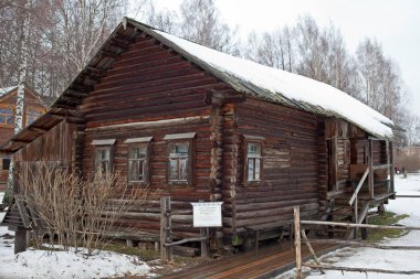Kostroma, Rusya - 4 Ocak 2018: Kostroma mimari, etnografik ve peyzaj Müzesi-rezerv Kostroma Sloboda.