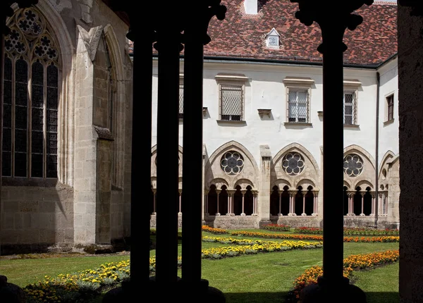 Heiligenkreuz Austria July 2017 Abbey Holy Cross Cloister — Stock Photo, Image