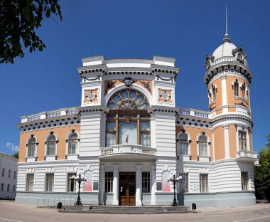 Ulyanovsk (Simbirsk), Rusya Federasyonu - 26 Temmuz 2017: Ulyanovsk yerel irfan bölgesel Müzesi ünlü bir yazarın iç işleri Goncharov adlı