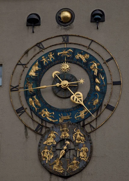 Germany Munich June 2012 Decorative Clock Yard German Museum Masterpieces — Stock Photo, Image