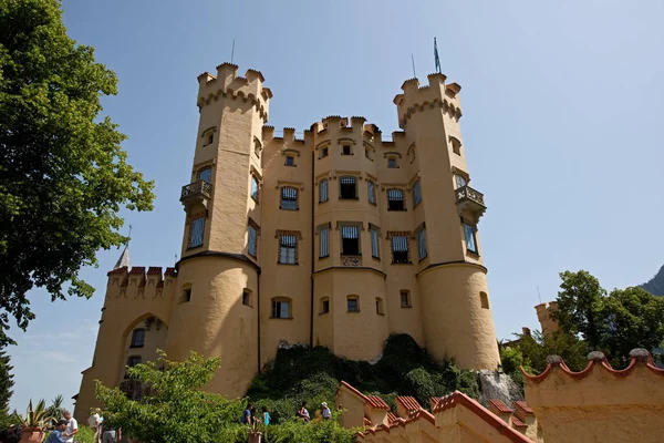 Alemania Baviera Julio 2012 Castillo Hohenschwangau Residencia Los Reyes Bávaros — Foto de Stock