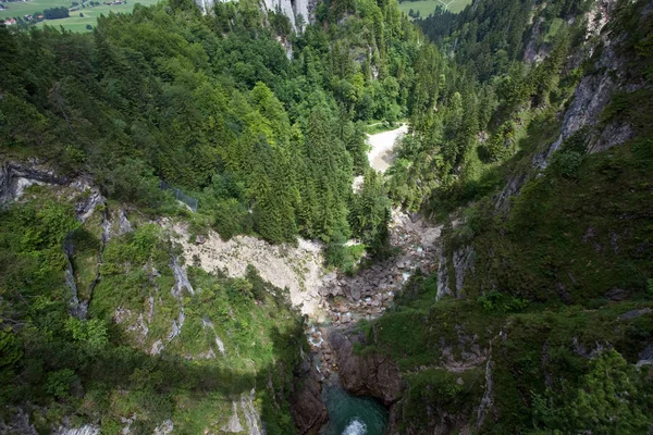 Valle Del Río Pollat Cerca Del Pueblo Hohenschwangau Alemania Baviera — Foto de Stock