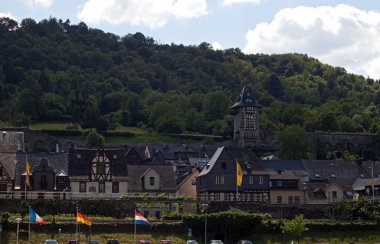Germany  - July 3, 2012: Central Rhine Valley architecture 