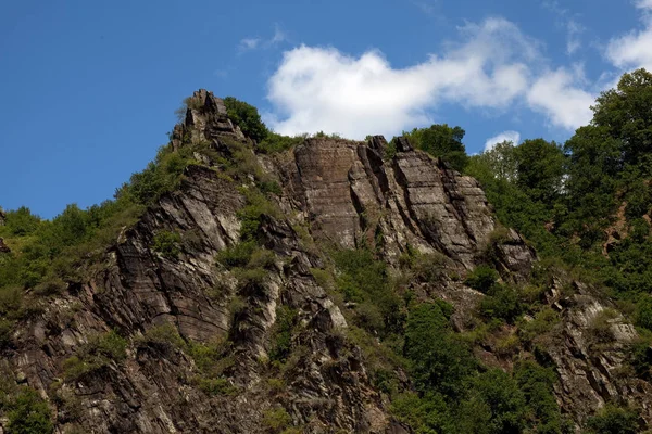 Orillas Rocosas Del Valle Del Rin Baviera Alemania — Foto de Stock