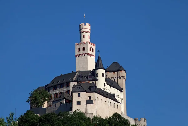 Germany Rhine Valley July 2012 Marksburg Castle — Stockfoto