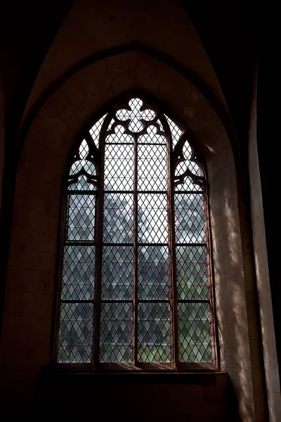 Germany Rhine Valley July 2012 Eberbach Abbey Window Main Hall — Stock Photo, Image