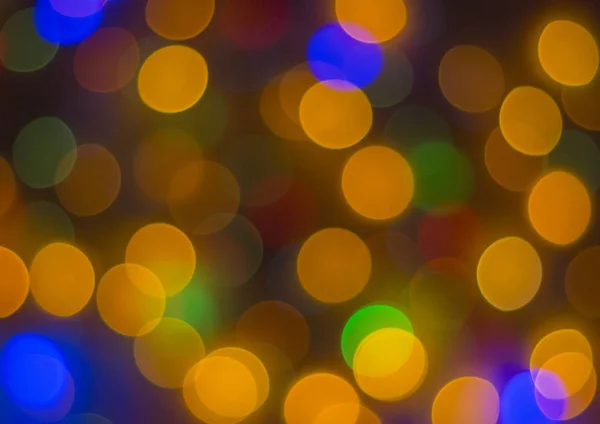 Luces borrosas fondo bokeh de fiesta de Navidad por la noche para su diseño, vintage o color retro tonificado — Foto de Stock
