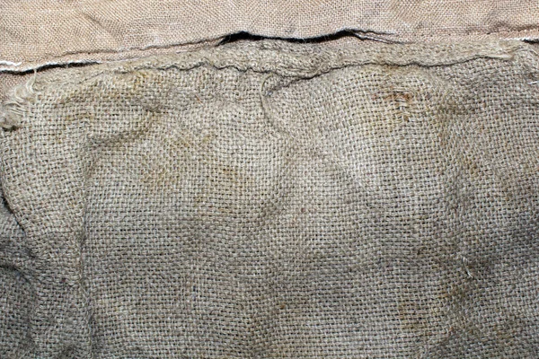 Velha textura saco closeup — Fotografia de Stock