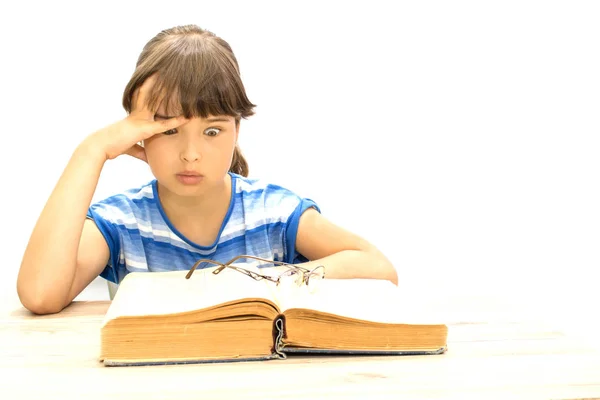 Student mit Büchern auf weißem Hintergrund. September 1. — Stockfoto