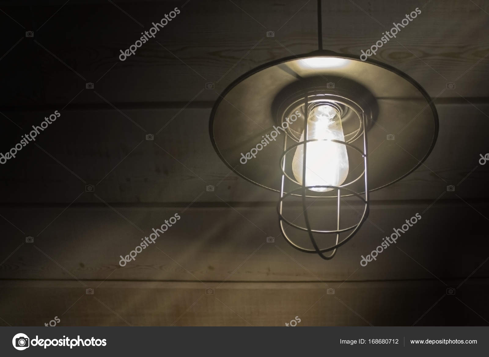 Old Fashioned Vintage Lantern Lamp Burning With A Soft Glow Light