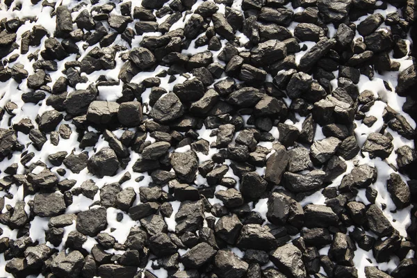 Vista superior de mina de carbón depósito mineral negro para el fondo. Utilizado como combustible para carbón industrial — Foto de Stock